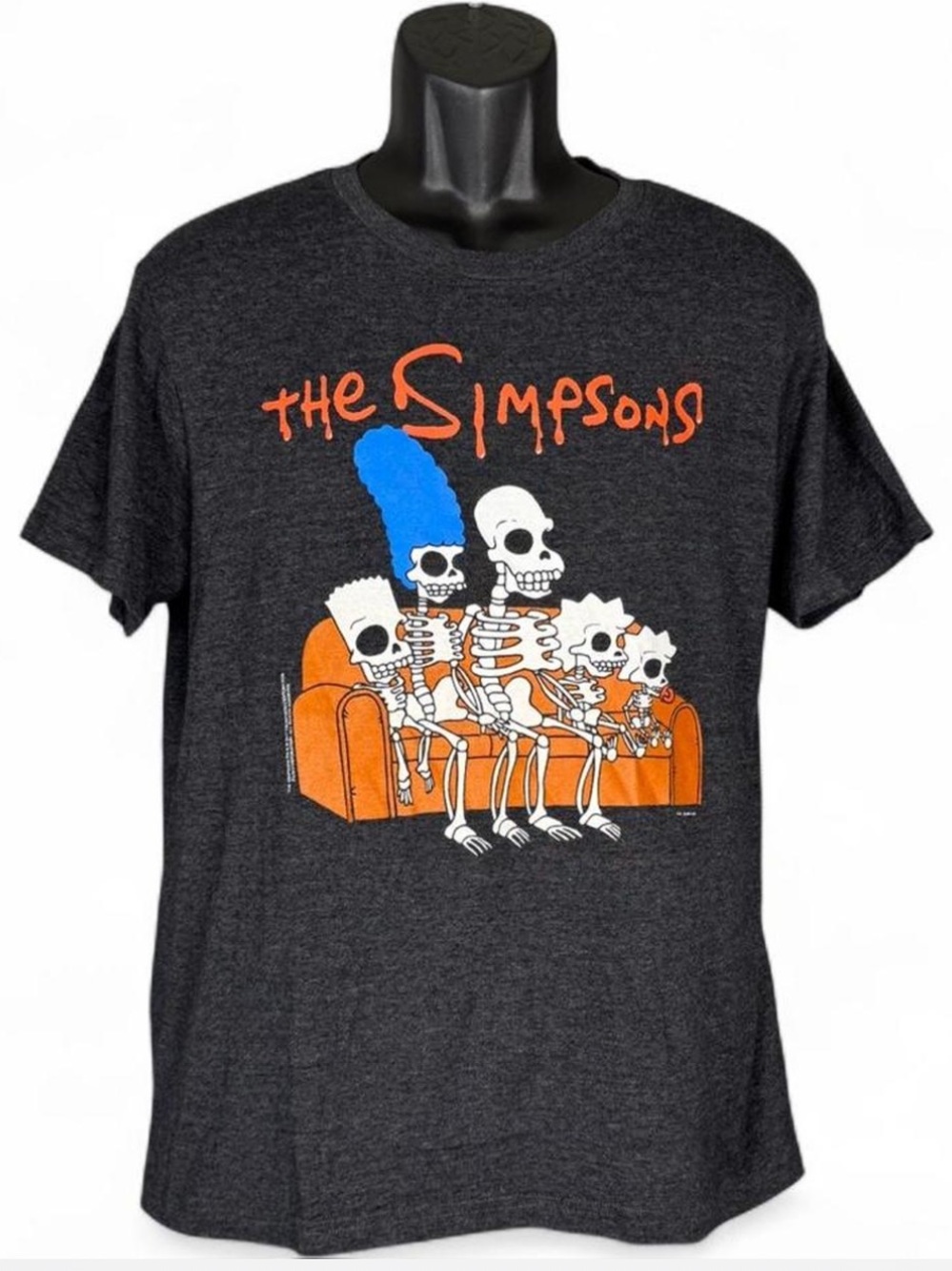 The Simpsons Skeleton Family Halloween Treehouse of Horror 2017 Men’s Tee Size M